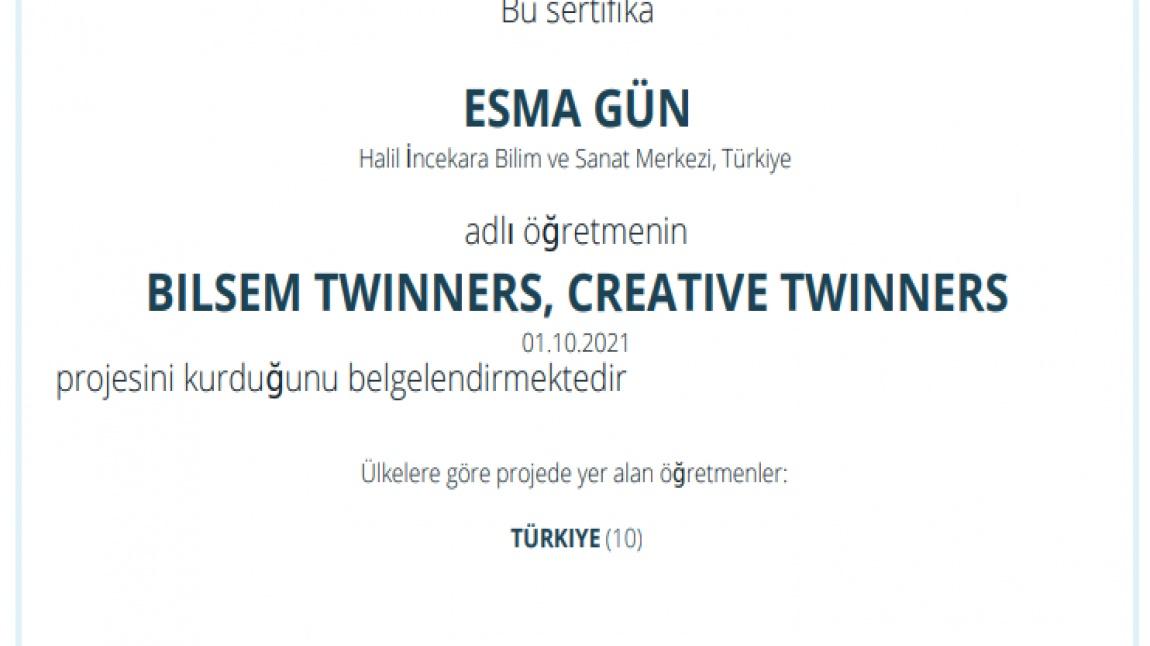 Bilsem Twinners, Creative Twinners 